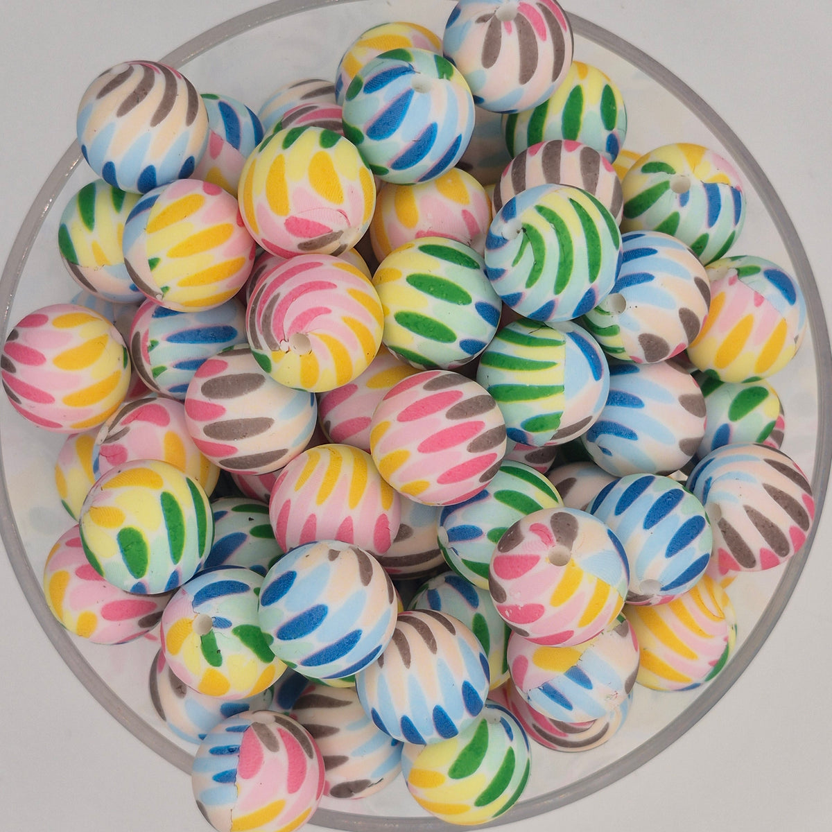 Color Me Happy 15mm Silicone Bead