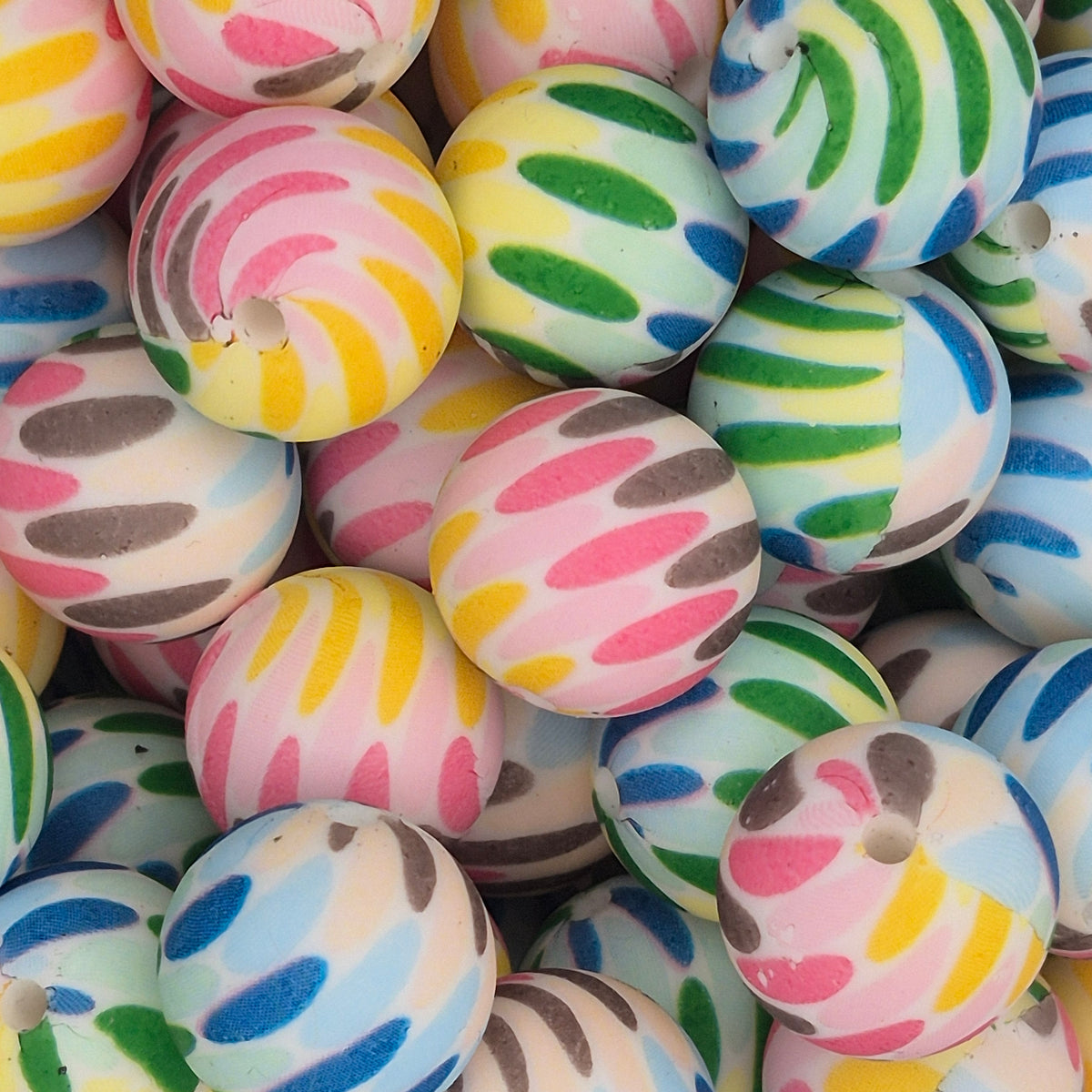 Color Me Happy 15mm Silicone Bead