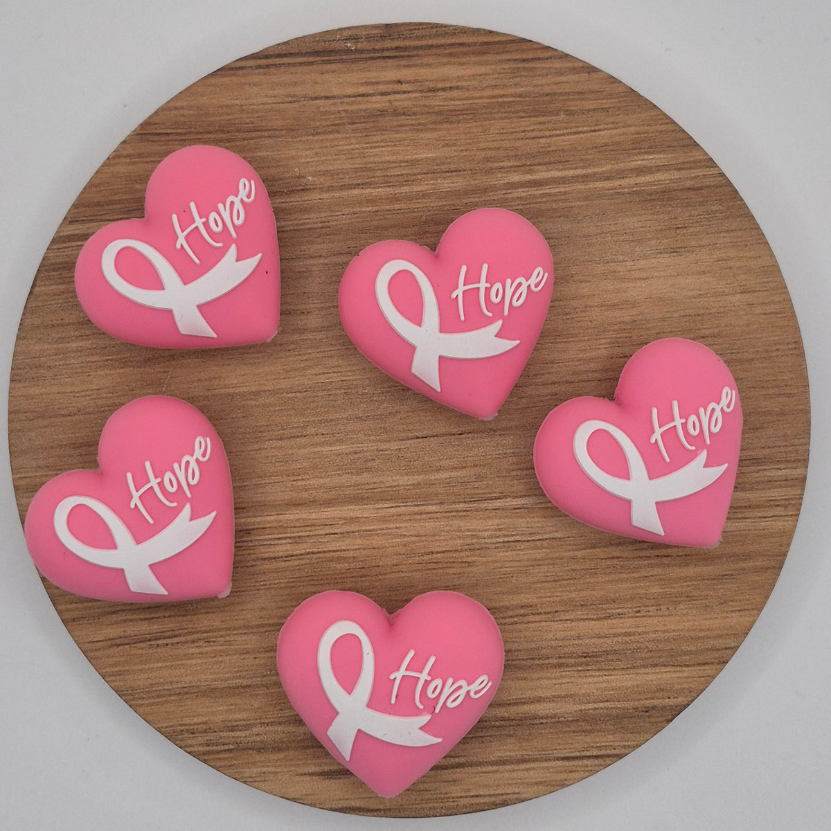 Hope Heart Breast Cancer Ribbon - 3d Focal