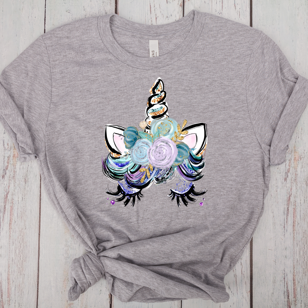 Unicorn Face -DTF Transfer Print