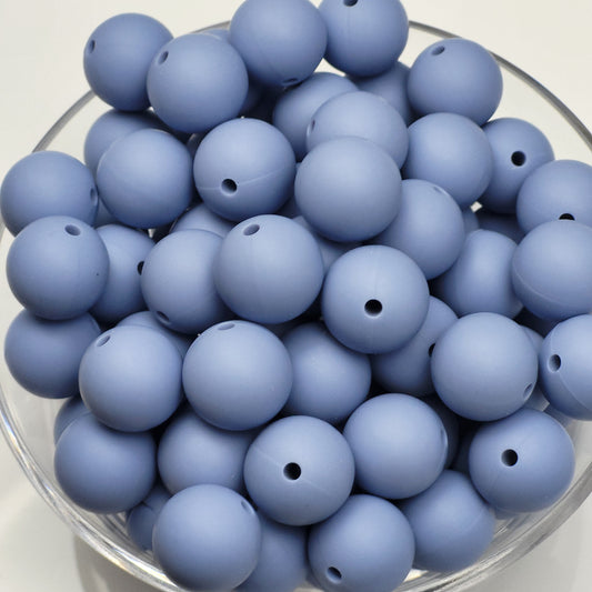 Forget Me Not 15mm Solid Silicone Beads