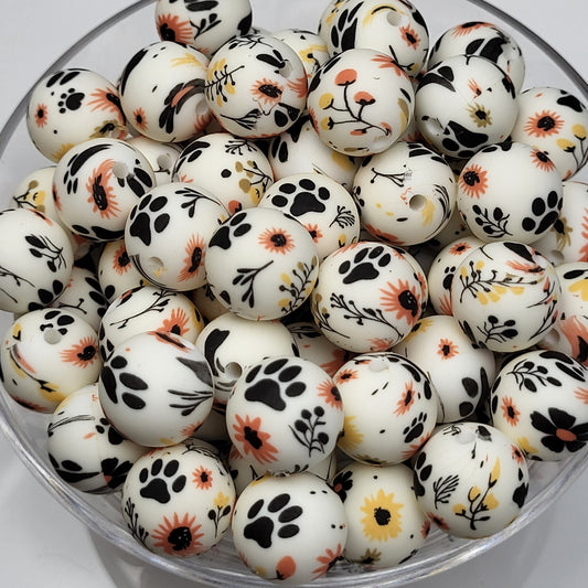 Lucky Fields 15mm Silicone Bead