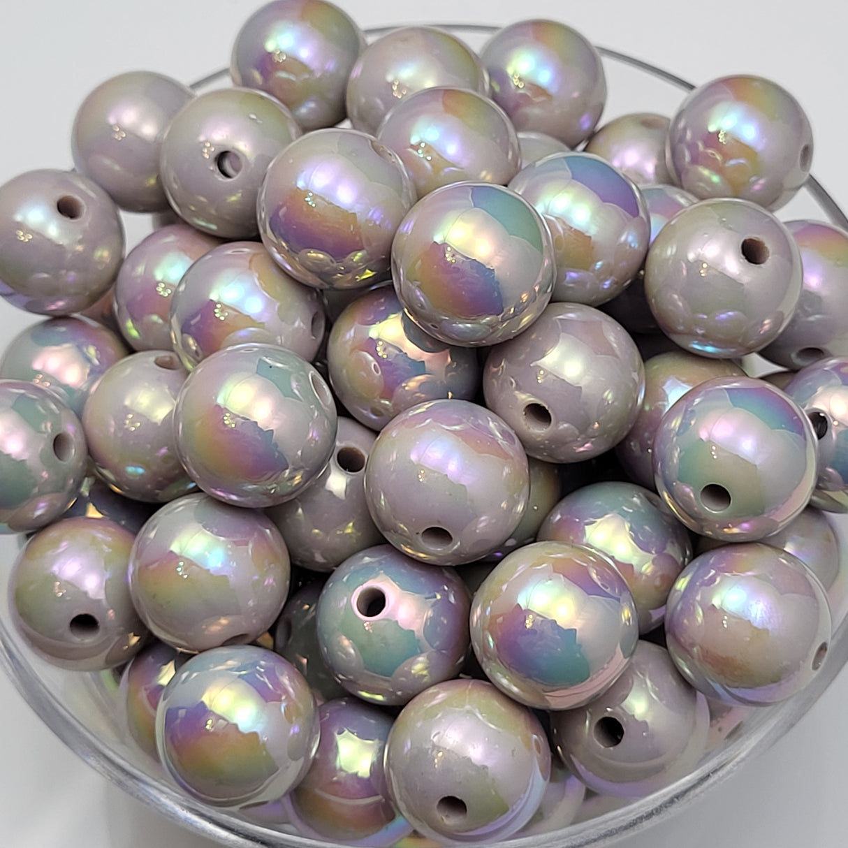 Sweet Earl Grey Tea Opal 15mm Solid ACRYLIC Beads