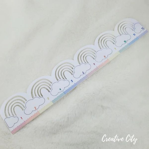 Rainbow Cloud Acrylic Ruler