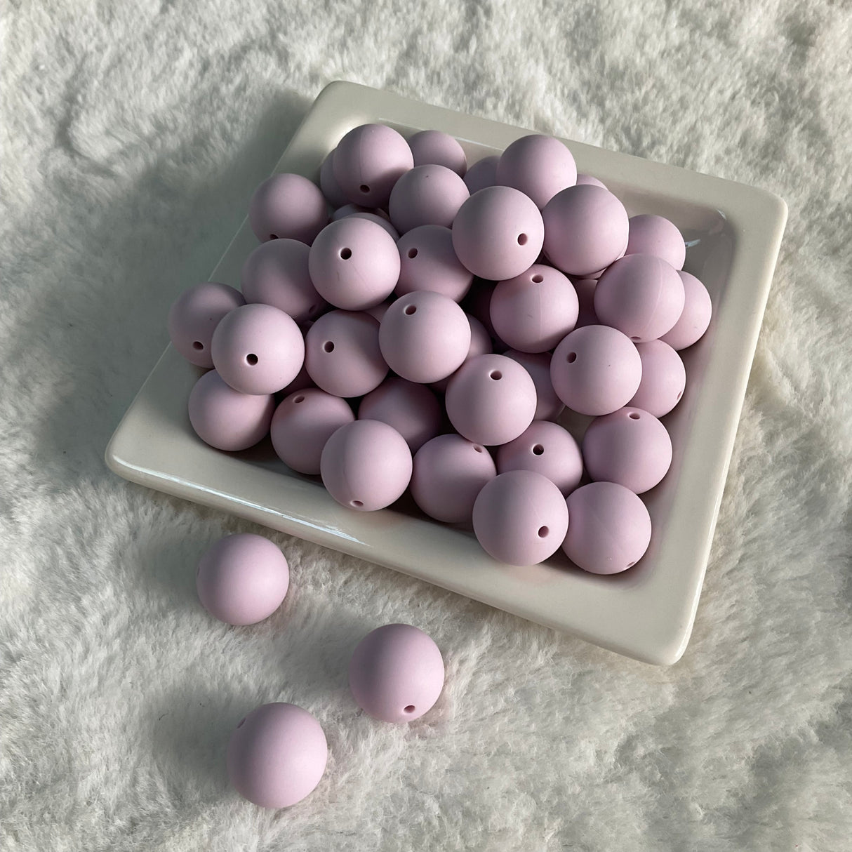 Lavender Haze 19mm Silicone Bead