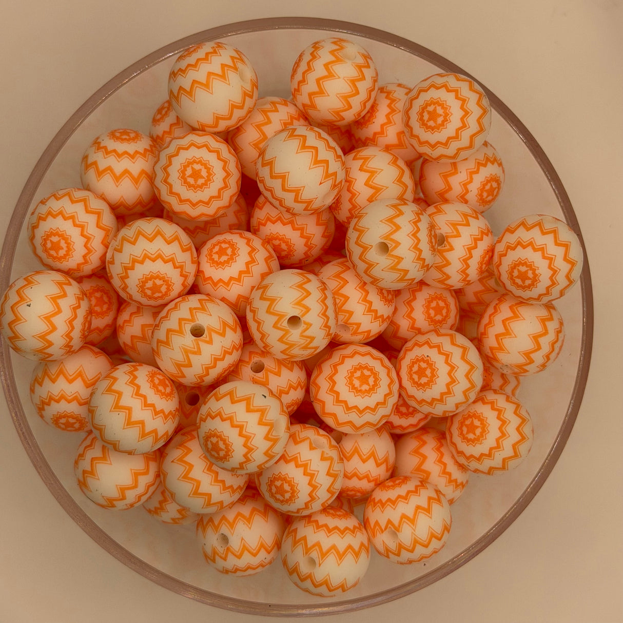 Citrus Zinger 15mm Silicone Bead
