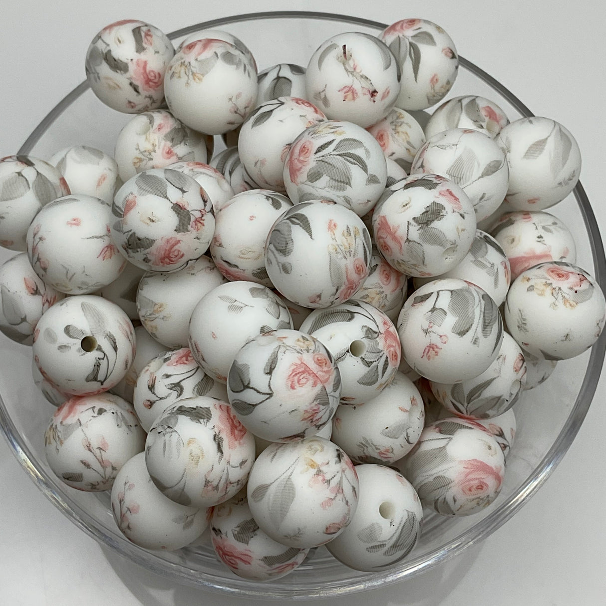 Vintage Tea Cup 15mm Silicone Bead