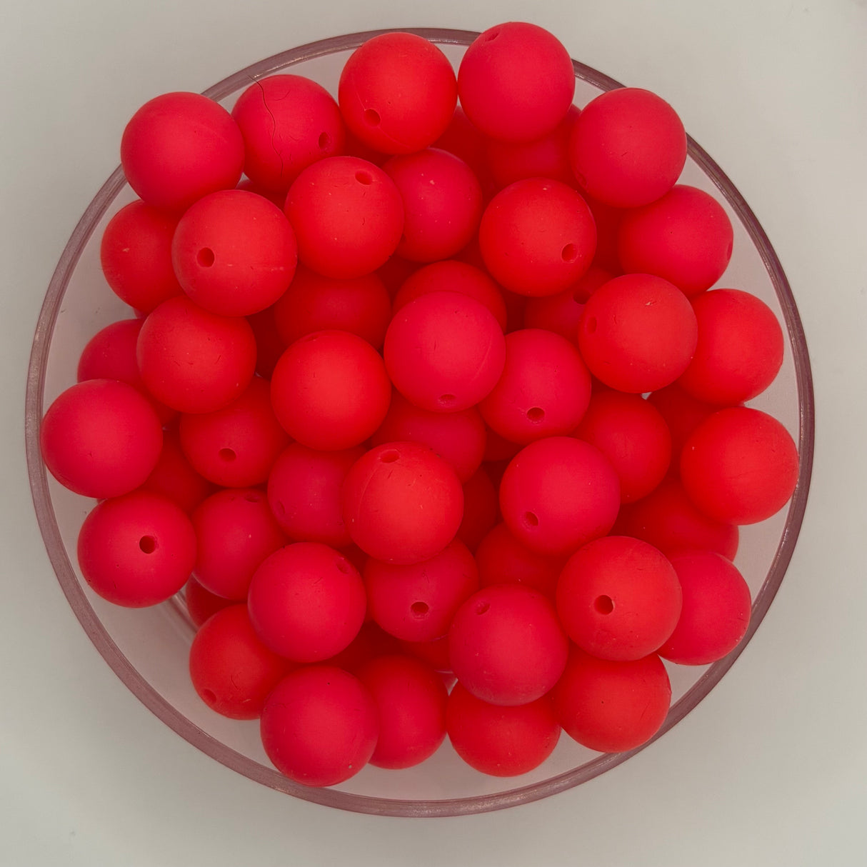 Flamin' Flamingo 15mm Solid Silicone Beads