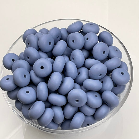 Forget Me Not Abacus Bead 14mm*8mm