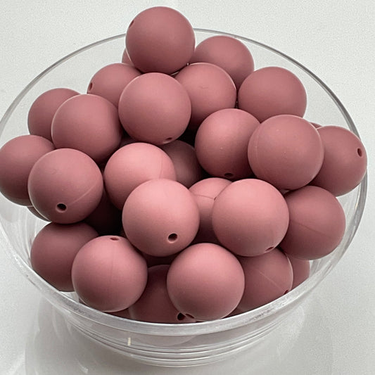Rosie Posie 19mm Solid Silicone Bead