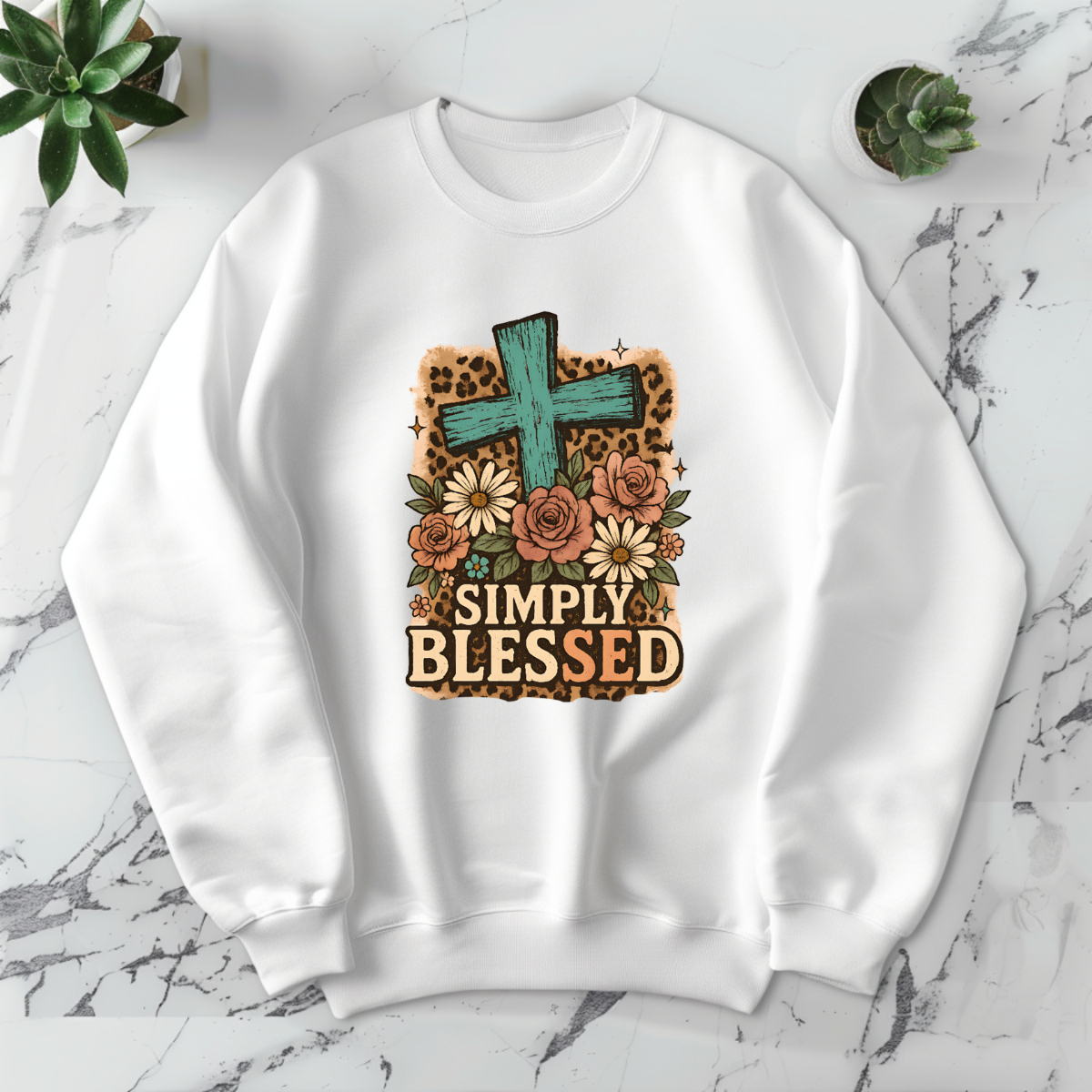 Simply Blessed -DTF Transfer Print
