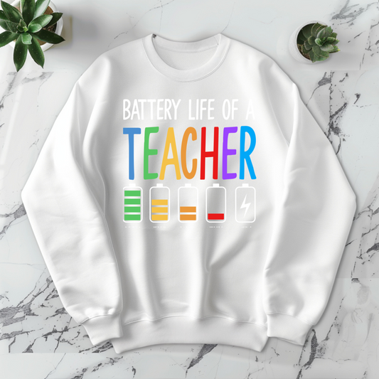 Battery of a Teacher -DTF Transfer Print