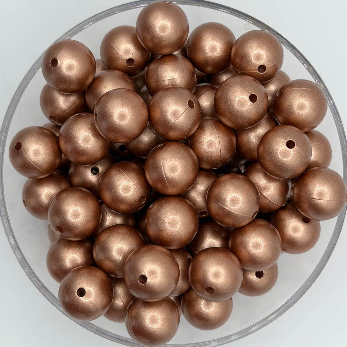 Bronzed Copper 15mm Silicone Beads