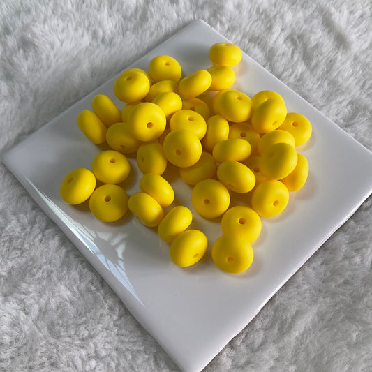 Lemon Yellow Abacus Bead 14mm*8mm