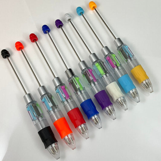 Multiple Color Pen Tip Beadable Pen