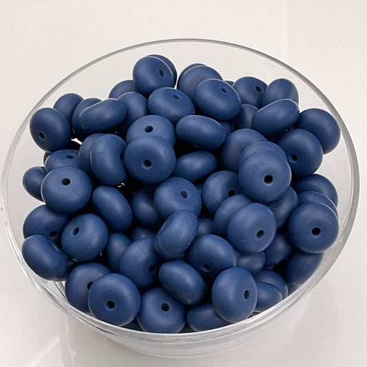 Denim Abacus Bead 14mm*8mm