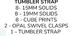 Tumbler Strap WEDNESDAY BUNDLE #3