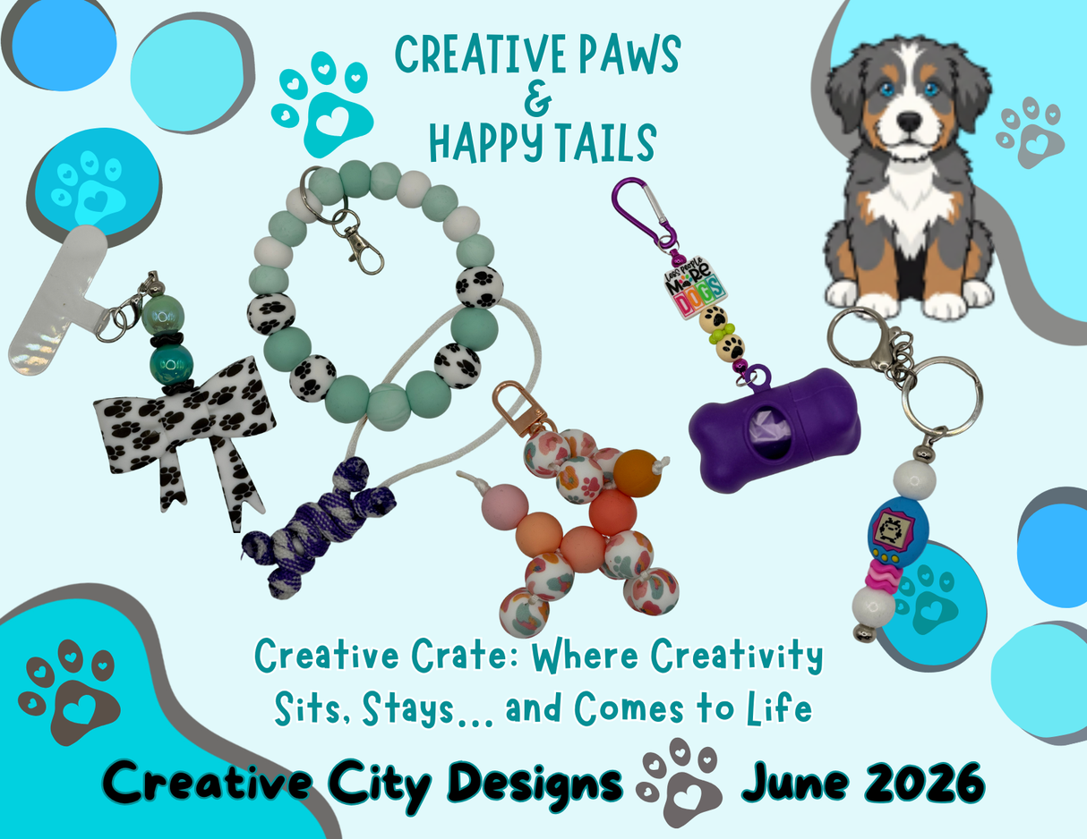 Creative Paws and Happy Tails- June 2026 Creative Crate! Separate from Subscription- Not the Subscription Listing!!