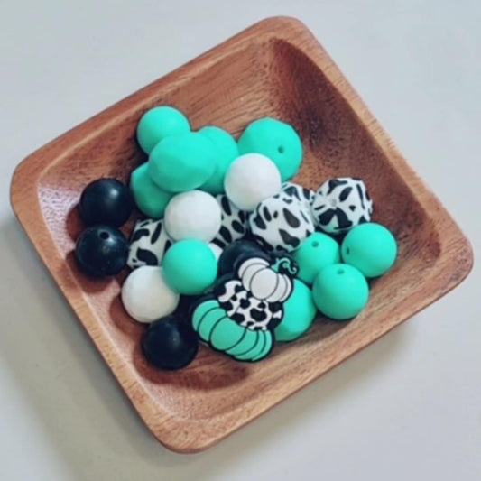 Teal Stacked Pumpkin Focal Bundle