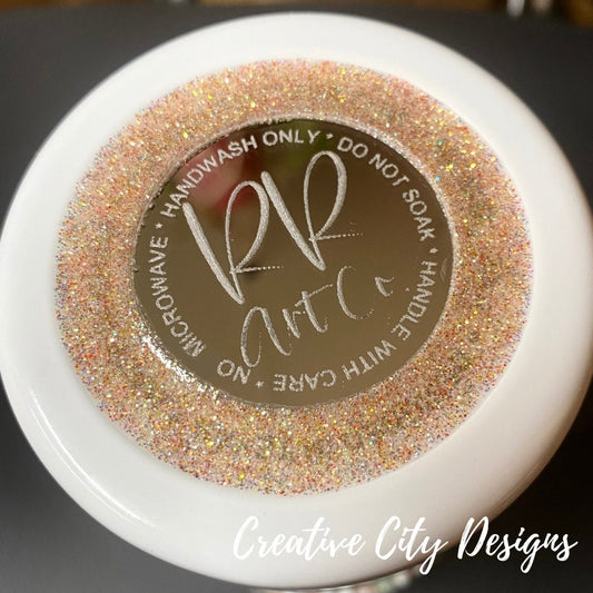 1.5 Inch Circle - Care Instruction Custom Mirrored Acrylic Tumbler Tags