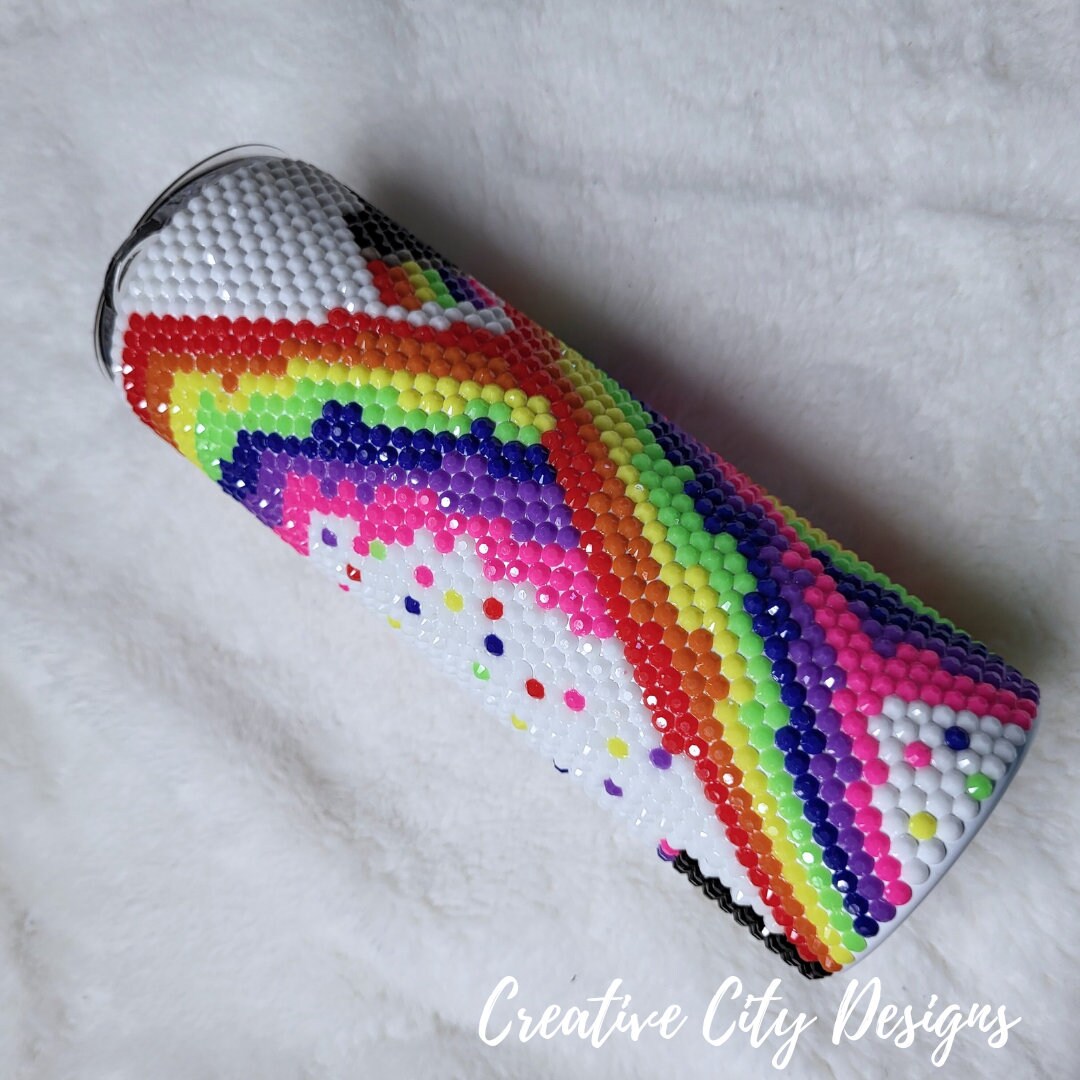 Painted Rainbow 20oz Stainless Steel Tumbler