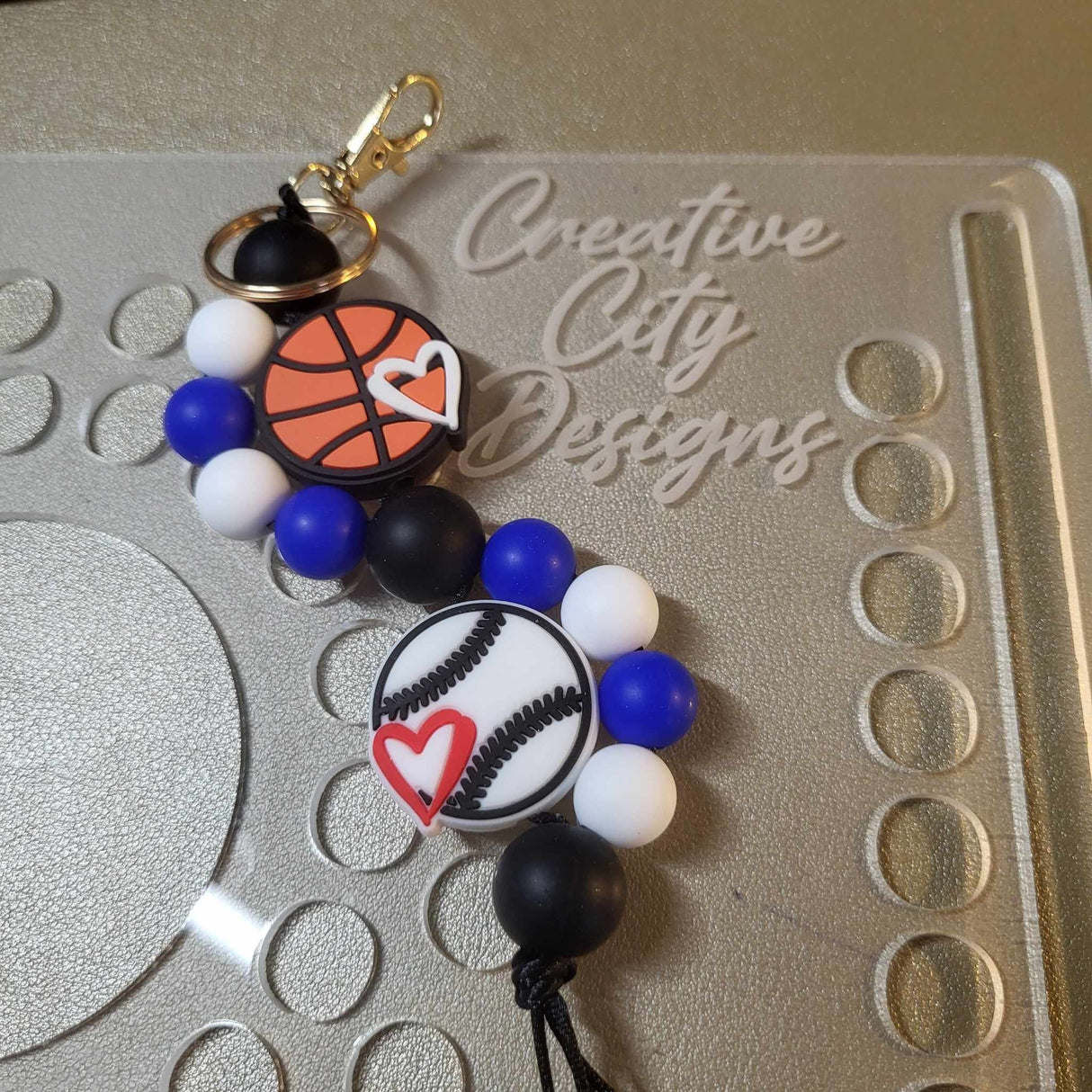 Custom Double Wave Keychain with Focals - Live Creation Event!