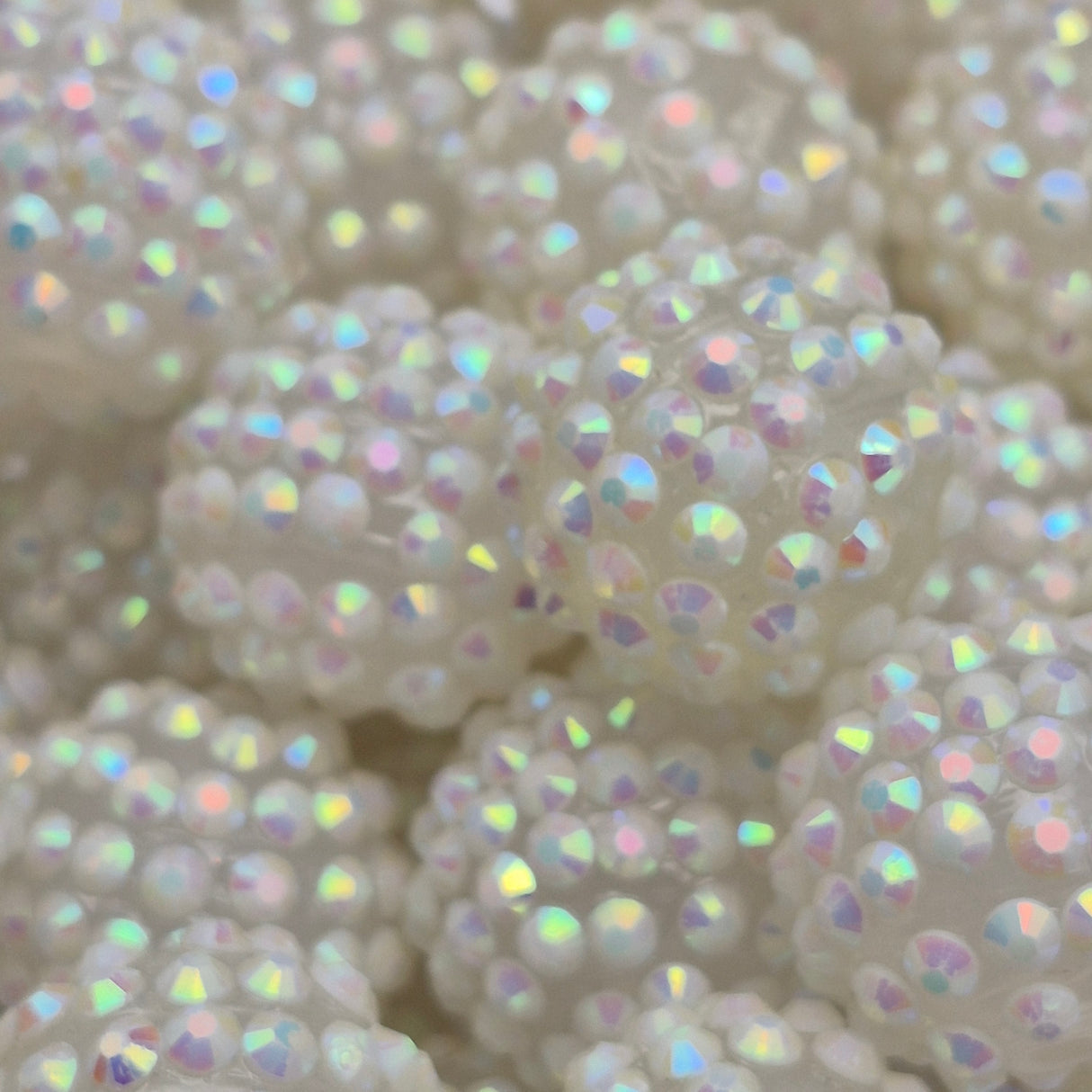 Snowflake Bling 20mm Rhinestone ACRYLIC Beads