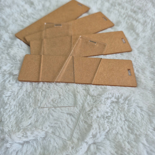 Clear Acrylic Bookmarks
