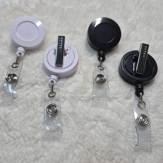 Retractable Badge Reel - NO Bead Bar