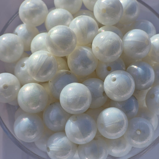 Metallic Oyster Glitz Chameleon 15mm Silicone Beads