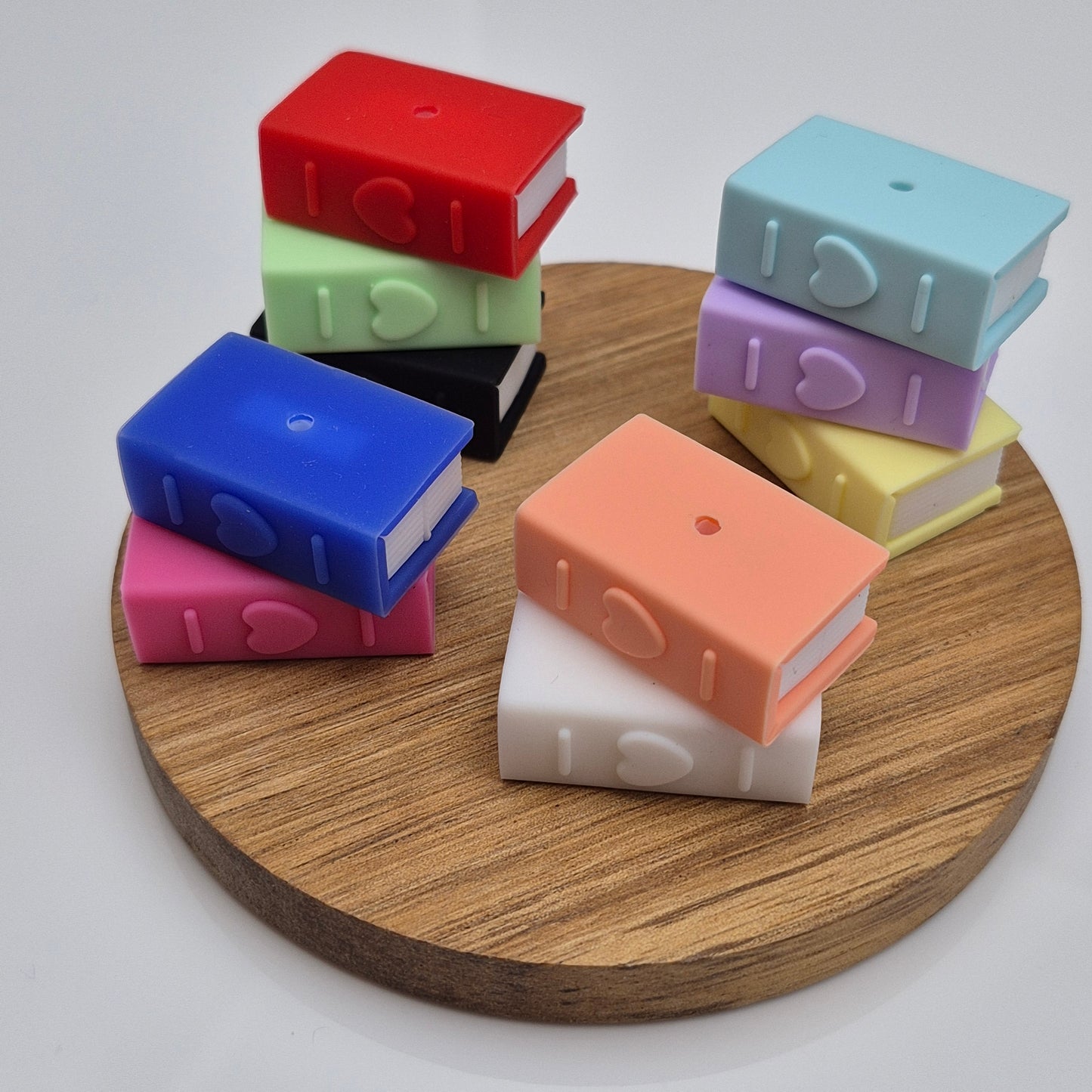 Books with Hearts - 3d Focal