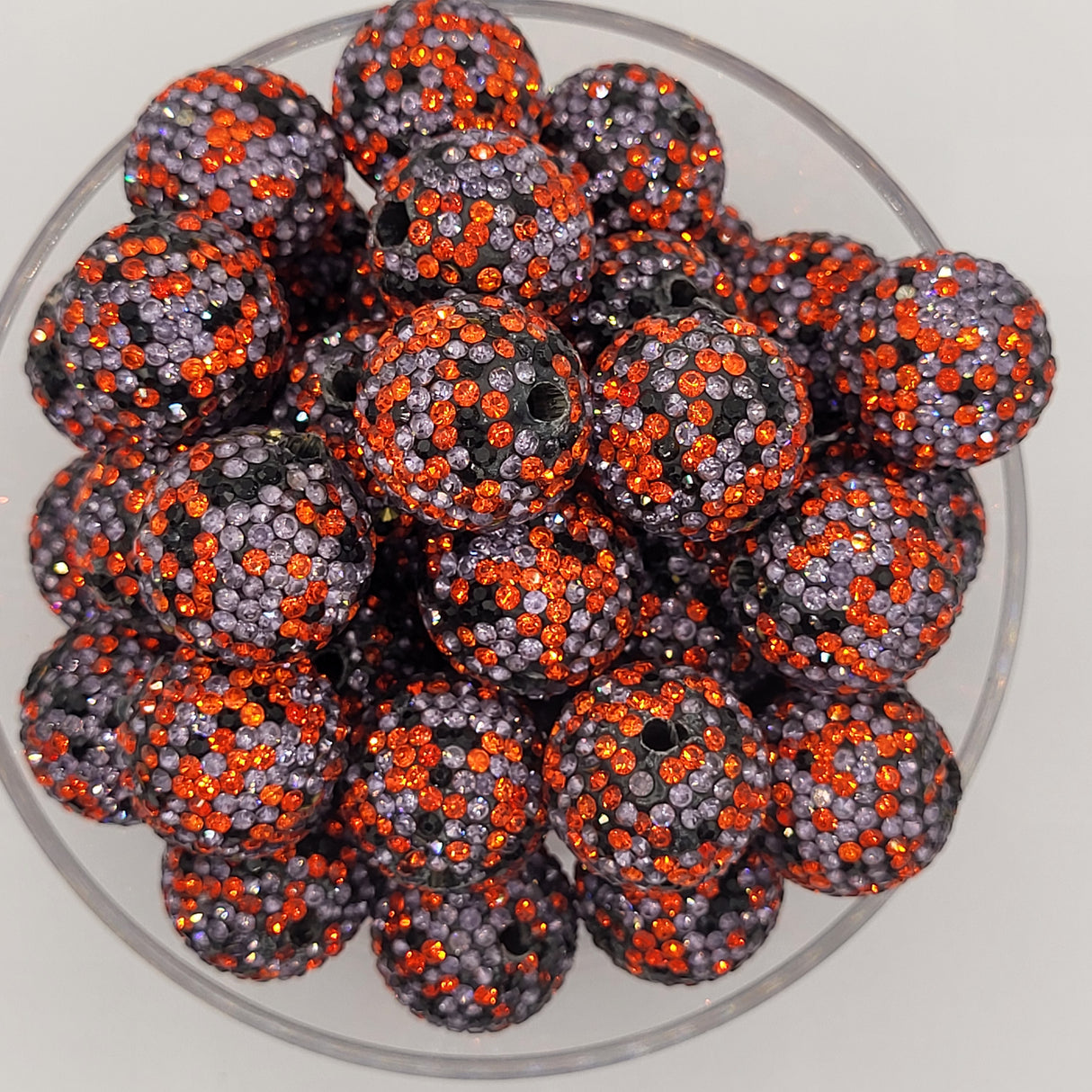 Lava Stone 20mm Rhinestone ACRYLIC Beads