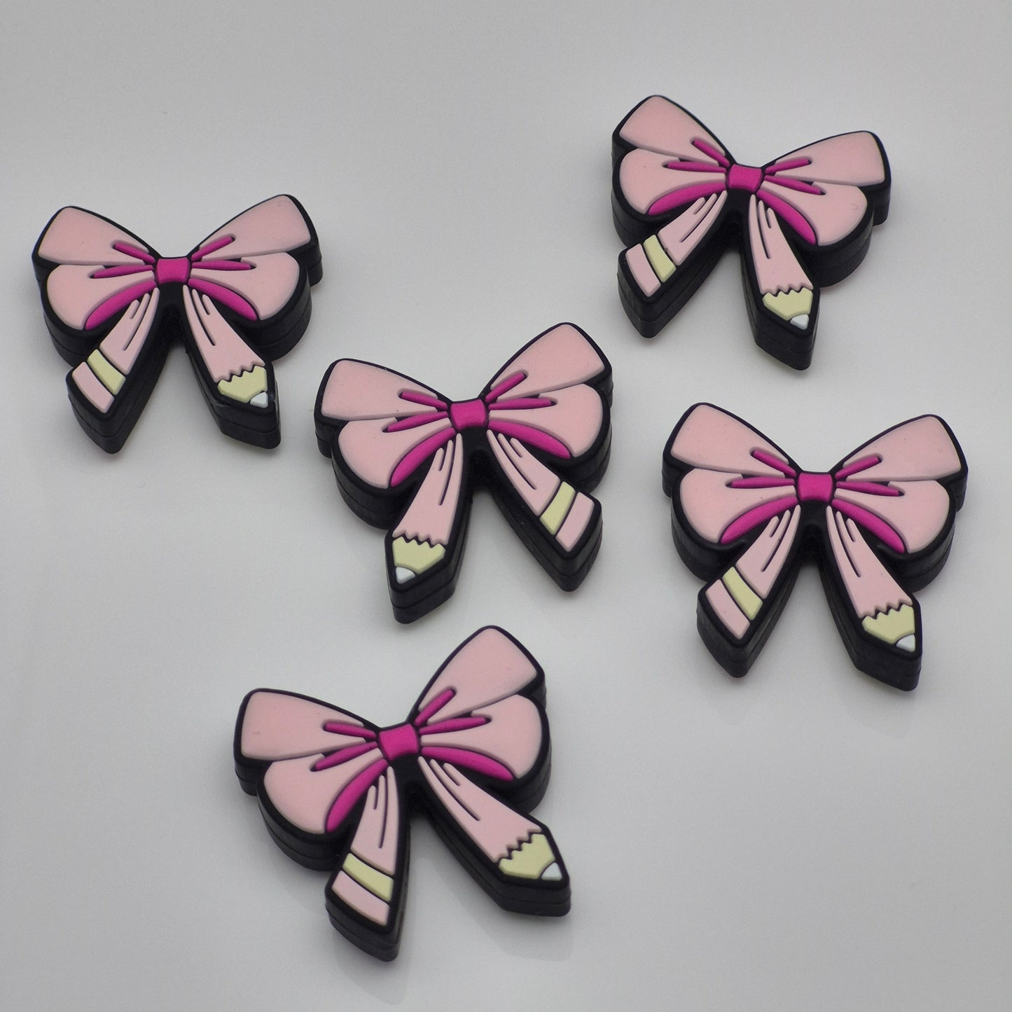 Pink Pencil Bow - Focal