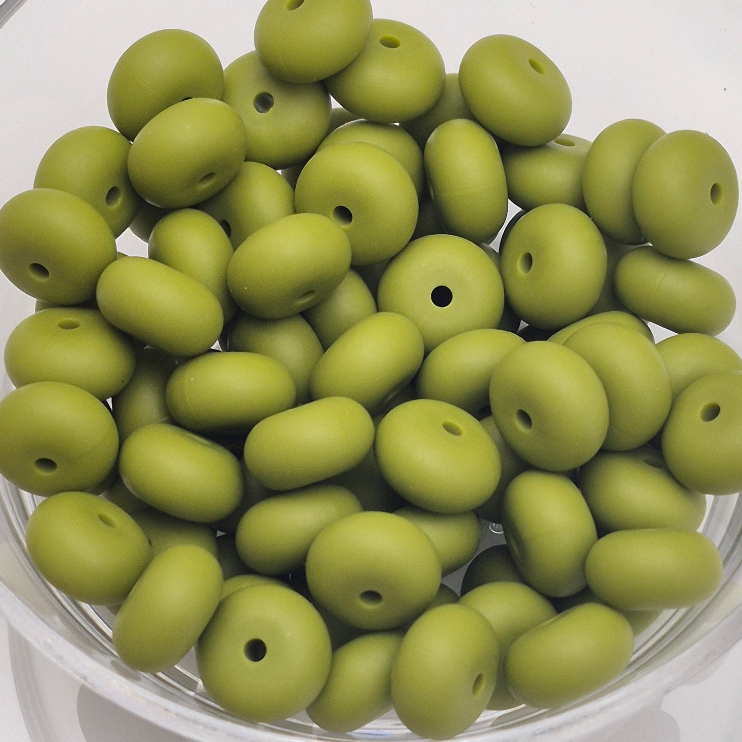 Olive Abacus Bead 14mm*8mm