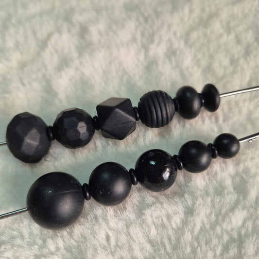 Black 2mm x 6mm Silicone Spacers -1 gram of Spacers