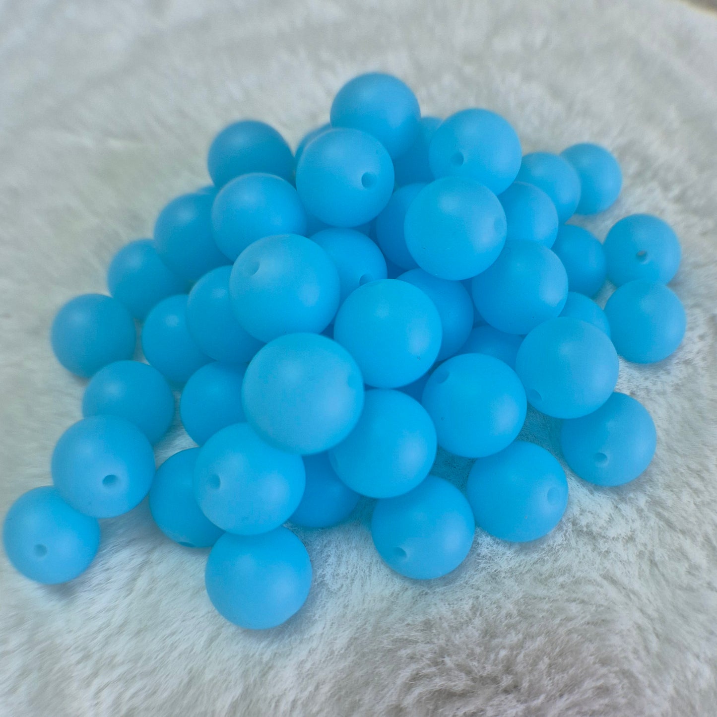 Ocean Breeze Radiance 15mm Glow Silicone Beads