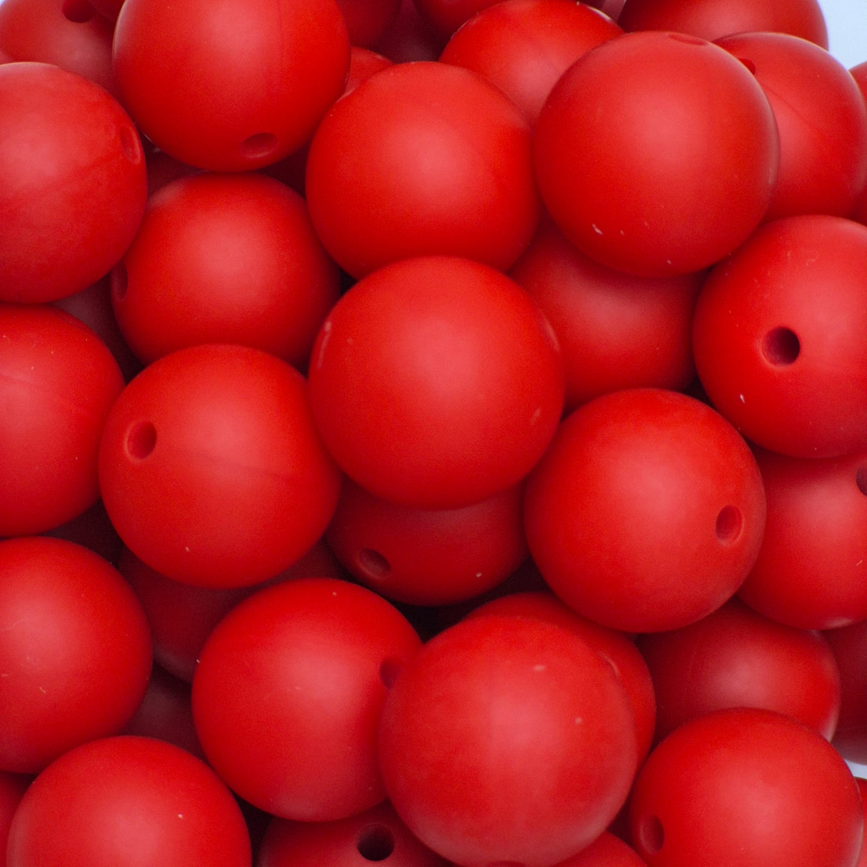 Smokey Paprika 15mm Solid Silicone Beads