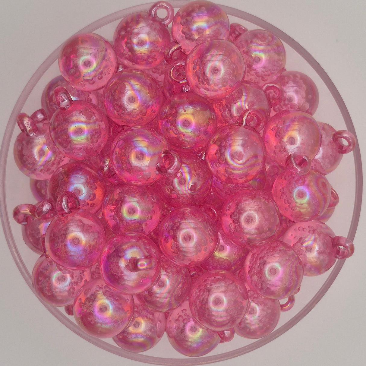 Pink Lemonade Fizz Acrylic Bauble Beads