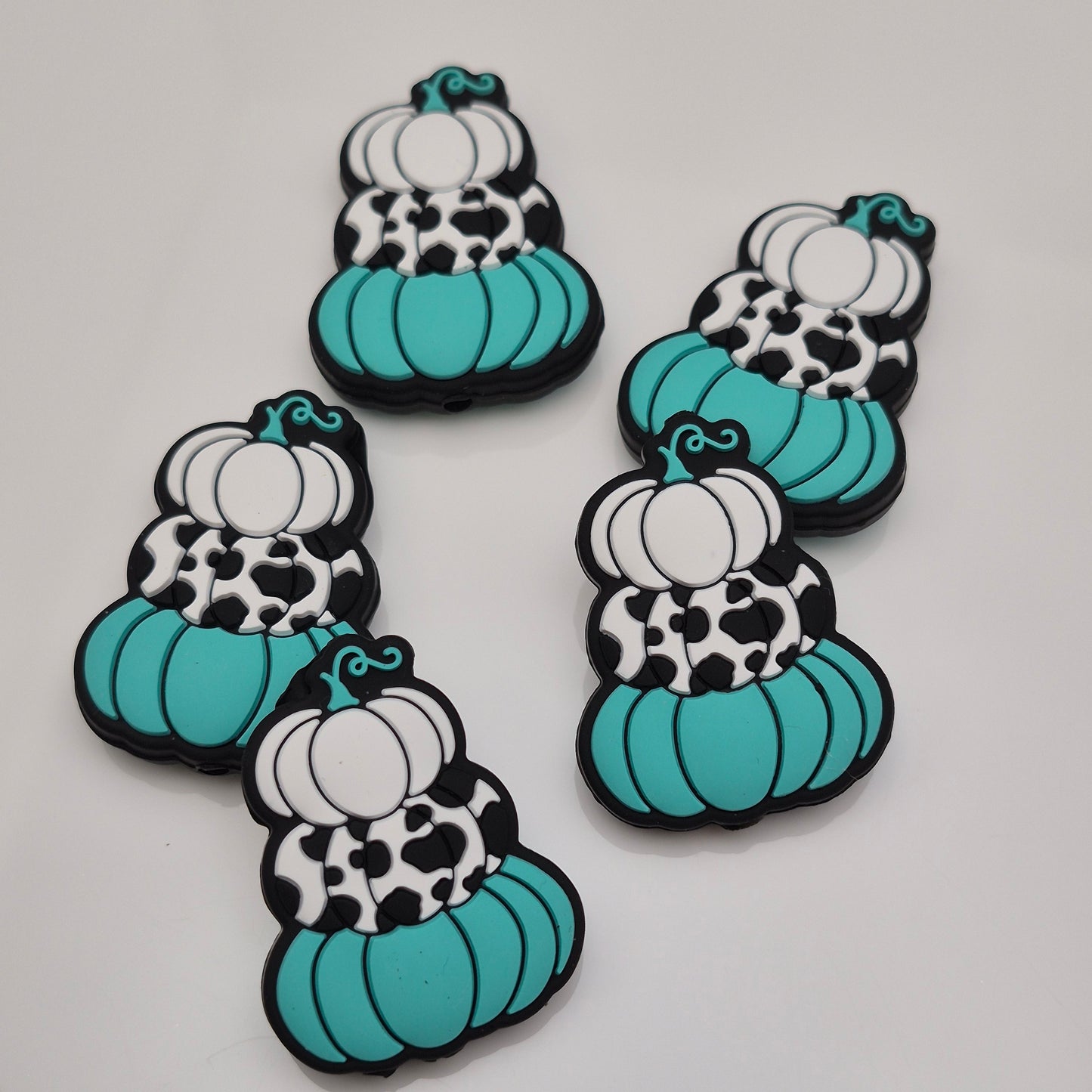 Stacked Teal Pumpkins - Focal