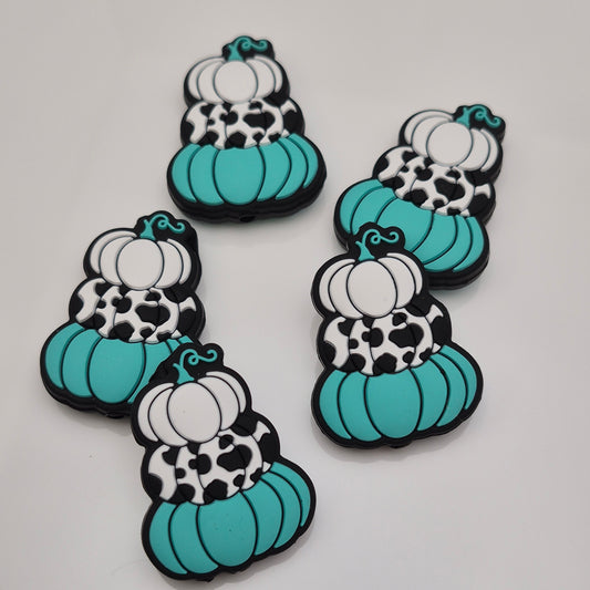 Stacked Teal Pumpkins - Focal