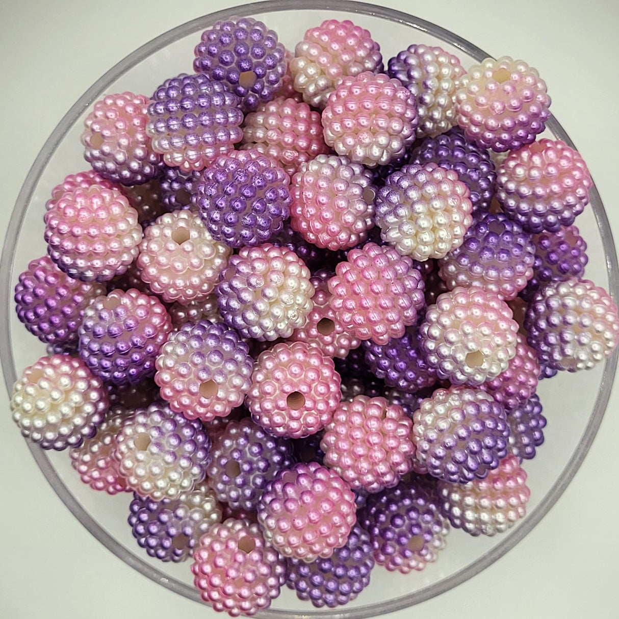 Cotton Candy Bubbles 14mm ACRYLIC Beads