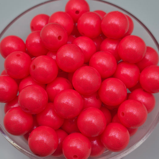 Coral Reef Glitz Chameleon 15mm Silicone Beads