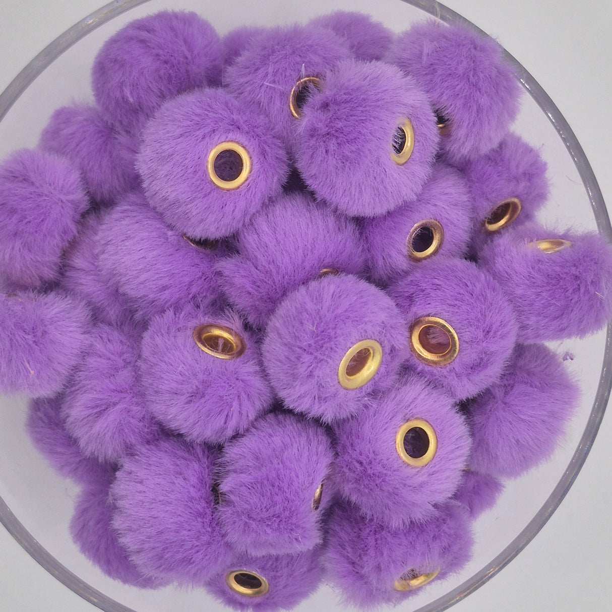 Purple Fuzzy Bead 20mm