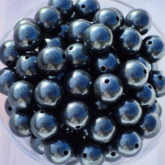 Sea Urchin Glimmer Opal 15mm Silicone Beads