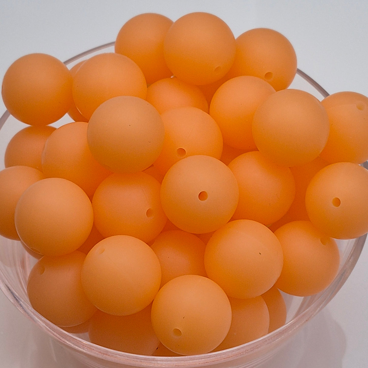 Creamsicle Radiance 19mm Glow Silicone Beads