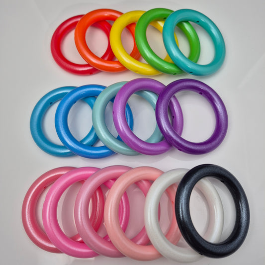 Glimmer Solid Color Silicone Rings