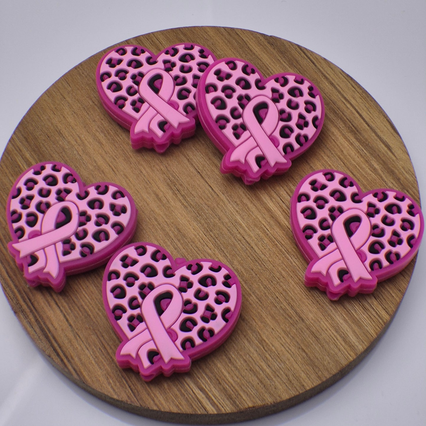 Breast Cancer Awareness Ribbon Heart - Focal