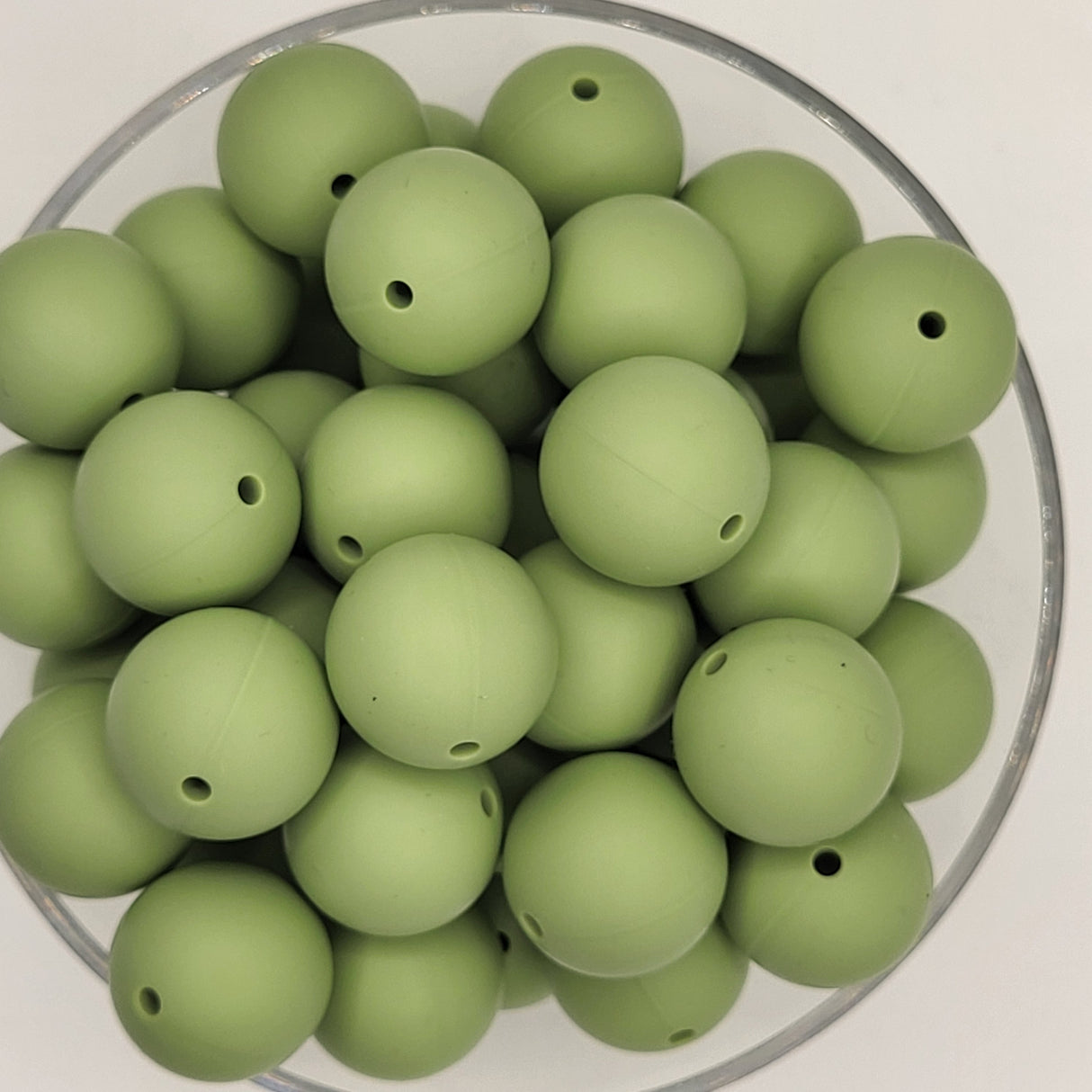 Matcha 19mm Solid Silicone Bead