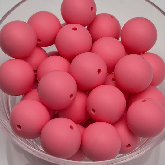 Strawberry Milkshake 19mm Solid Silicone Bead