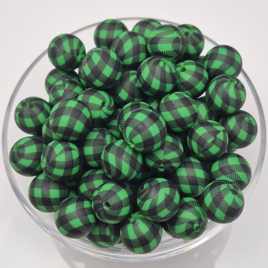 Green Lumber Luxe 15mm Silicone Bead